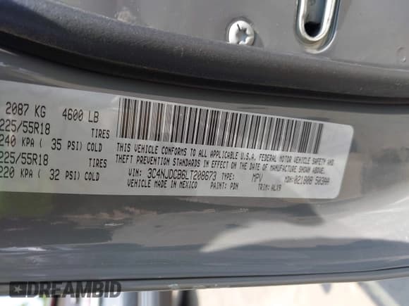 ✅ 2020 Jeep Compass Limited • VIN: 3C4NJDCB6LT208673 • Lot: 42423815. Listed on IAAI with 112,390 mi. Free auction sales archive from the USA and detailed vehicle history report at DreamBid. Image 9.