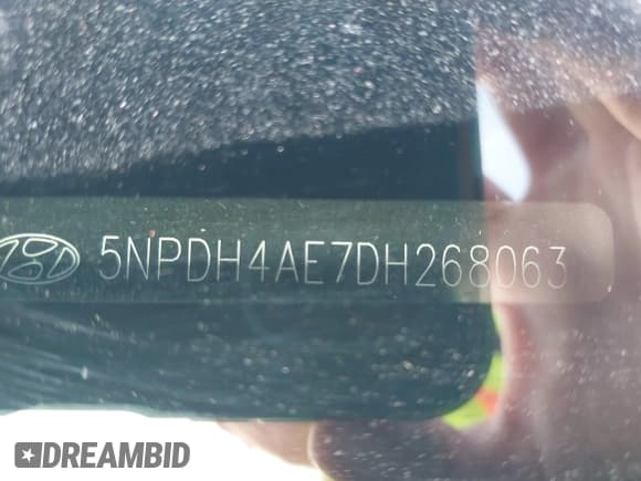 ✅ 2013 Hyundai Elantra GLS • VIN: 5NPDH4AE7DH268063 • Lot: 42269526. Listed on IAAI with 123,067 mi. Free auction sales archive from the USA and detailed vehicle history report at DreamBid. Image 17.