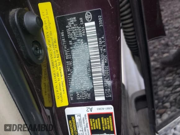 ✅ 2011 Toyota Avalon • VIN: 4T1BK3DB1BU410488 • Лот: 93127465. Опубликован ранее на Copart с пробегом Не указан. Бесплатный доступ к архиву аукционных продаж из США и подробный отчёт об истории автомобиля на DreamBid. Изображение 13.