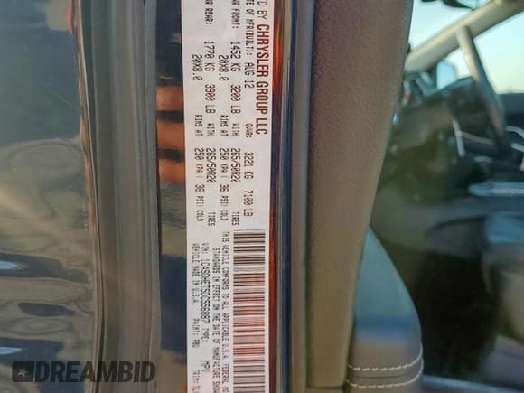 ✅ 2013 Dodge Durango Citadel • VIN: 1C4SDHET5DC556887 • Lot: 80339525. Listed on Copart with 168,934 mi. Free auction sales archive from the USA and detailed vehicle history report at DreamBid. Image 13.