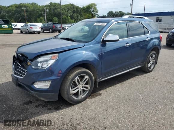 2017 Chevrolet Equinox Premier с VIN 2GNFLGEK7H6177322, выставлен на аукционе Copart как лот 69981465 с пробегом 84 469 миль миль и Списание • Salvage title. История ставок и продаж доступна на DreamBid. Изображение 1.