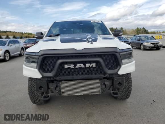 2020 Ram 1500 Rebel z VIN 1C6SRFLM1LN230872, wystawiony jako Copart lot #55671585 z przebiegiem 97 202 mil mil oraz Szkoda całkowita • Salvage title. Historia ofert i sprzedaży dostępna na DreamBid. Obrazek 5.
