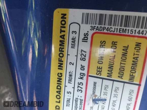 ✅ 2014 Ford Fiesta Titanium • VIN: 3FADP4CJ1EM151447 • Lot: 43244236. Wystawiony na IAAI z przebiegiem 129 091 mil. Bezpłatny archiwum sprzedaży aukcyjnych z USA i szczegółowy raport historii pojazdu na DreamBid. Zdjęcie 9.