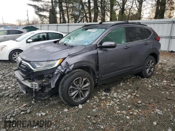 ✅ 2020 Honda CR-V EX • VIN: 2HKRW2H5XLH647501 • Лот: 93549345. Опубликован ранее на Copart с пробегом 82 200 миль. Бесплатный доступ к архиву аукционных продаж из США и подробный отчёт об истории автомобиля на DreamBid. Изображение 1.