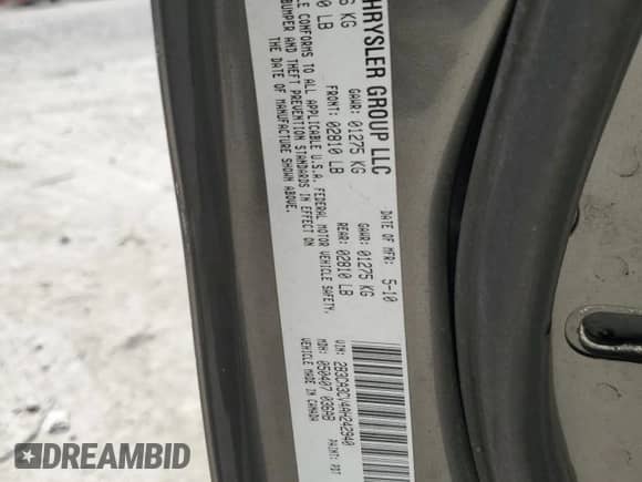 2010 Dodge Charger SXT с VIN 2B3CA3CV4AH242940, выставлен на аукционе Copart как лот 81041074 с пробегом 154 562 миль миль и На запчасти • Non repairable. История ставок и продаж доступна на DreamBid. Изображение 12.