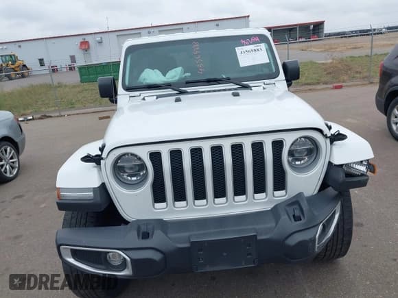 ✅ 2021 Jeep Wrangler Unlimited Sahara • VIN: 1C4HJXEG4MW748395 • Lot: 43569883. Listed on IAAI with 93,704 mi. Free auction sales archive from the USA and detailed vehicle history report at DreamBid. Image 12.