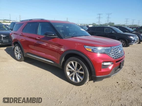 ✅ 2021 Ford Explorer Platinum • VIN: 1FM5K8HC4MGA57856 • Lot: 70128965. Wystawiony na Copart z przebiegiem 59 126 mil. Bezpłatny archiwum sprzedaży aukcyjnych z USA i szczegółowy raport historii pojazdu na DreamBid. Zdjęcie 4.