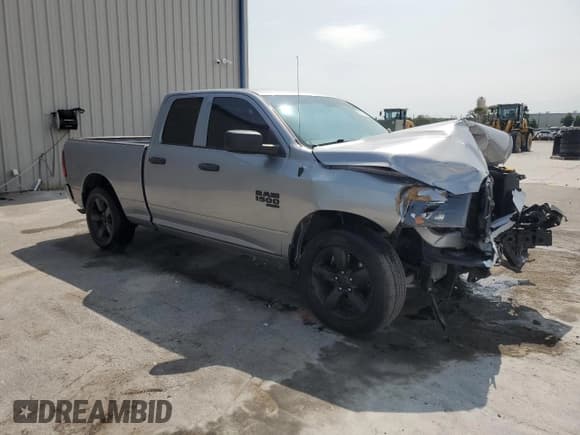 ✅ 2021 Ram 1500 Tradesman • VIN: 1C6RR6FG0MS520978 • Lot: 59124045. Listed on Copart with 82,317 mi. Free auction sales archive from the USA and detailed vehicle history report at DreamBid. Image 4.