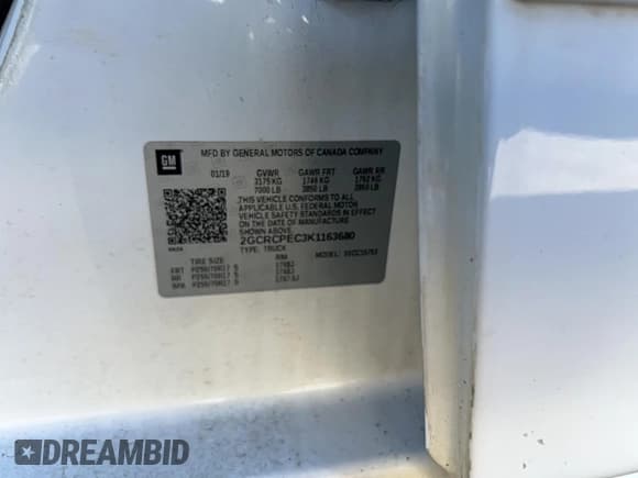 ✅ 2019 Chevrolet Silverado 1500 LT • VIN: 2GCRCPEC3K1163680 • Lot: 89691865. Wystawiony na Copart z przebiegiem 139 881 mil. Bezpłatny archiwum sprzedaży aukcyjnych z USA i szczegółowy raport historii pojazdu na DreamBid. Zdjęcie 10.