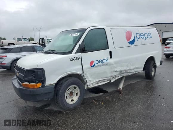 ✅ 2013 Chevrolet Express Cargo • VIN: 1GCZGTCG0D1165981 • Lot: 58323145. Listed on Copart with 255,652 mi. Free auction sales archive from the USA and detailed vehicle history report at DreamBid. Image 1.