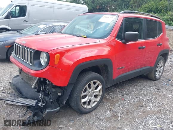 ✅ 2018 Jeep Renegade Sport • VIN: ZACCJBAB8JPJ16951 • Лот: 43009289. Опубликован ранее на IAAI с пробегом 54 000 миль. Бесплатный доступ к архиву аукционных продаж из США и подробный отчёт об истории автомобиля на DreamBid. Изображение 2.
