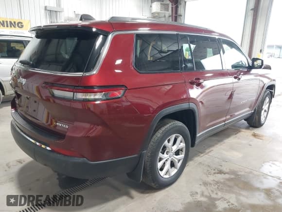 ✅ 2022 Jeep Grand Cherokee Limited • VIN: 1C4RJKBG1N8503684 • Lot: 42537107. Listed on IAAI with Not provided. Free auction sales archive from the USA and detailed vehicle history report at DreamBid. Image 4.