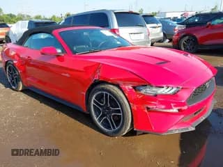 ✅ 2019 Ford Mustang EcoBoost • VIN: 1FATP8UH7K5122664 • Lot: 42930748. Listed on IAAI with 65,042 mi. Free auction sales archive from the USA and detailed vehicle history report at DreamBid. Image 1.