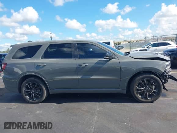 2021 Dodge Durango GT with VIN 1C4RDHDG9MC577714, listed as a IAAI auction lot 42976852 with 95,691 mi miles and . Bid and sale history available at DreamBid. Image 14.
