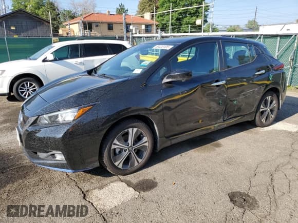 ✅ 2022 Nissan LEAF SV Plus • VIN: 1N4BZ1CV4NC560336 • Lot: 59525105. Listed on Copart with 55,664 mi. Free auction sales archive from the USA and detailed vehicle history report at DreamBid. Image 1.