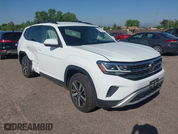 ✅ 2022 Volkswagen Atlas SE • VIN: 1V2LP2CA3NC553206 • Lot: 42608042. Listed on IAAI with 56,542 mi. Free auction sales archive from the USA and detailed vehicle history report at DreamBid. Image 1.