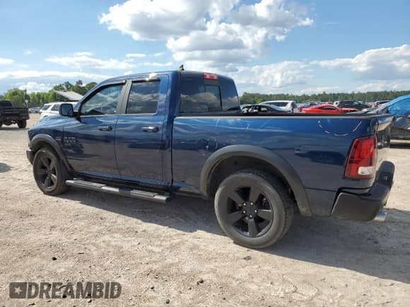 2019 Ram 1500 Warlock с VIN 1C6RR6GT1KS697614, выставлен на аукционе Copart как лот 56243495 с пробегом 104 739 миль миль и Списание • Salvage title. История ставок и продаж доступна на DreamBid. Изображение 2.