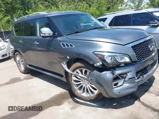 ✅ 2016 Infiniti QX80 • VIN: JN8AZ2NC4G9401117 • Lot: 42591693. Listed on IAAI with 141,270 mi. Free auction sales archive from the USA and detailed vehicle history report at DreamBid. Image 1.