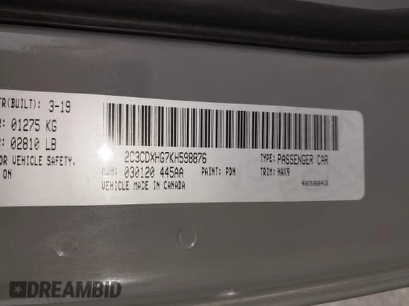 ✅ 2019 Dodge Charger GT • VIN: 2C3CDXHG7KH598876 • Lot: 42535591. Wystawiony na IAAI z przebiegiem 143 054 mil. Bezpłatny archiwum sprzedaży aukcyjnych z USA i szczegółowy raport historii pojazdu na DreamBid. Zdjęcie 9.