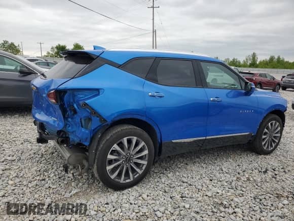 ✅ 2025 Chevrolet Blazer Premier • VIN: 3GNKBLRS1SS183209 • Lot: 57299245. Listed on Copart with 3,496 mi miles. Access the free auction sales archive from the USA and view a detailed vehicle history report at DreamBid. Image 3.