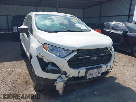 ✅ 2020 Ford EcoSport S • VIN: MAJ3S2FE2LC388511 • Лот: 42591847. Опубликован ранее на IAAI с пробегом 63 034 миль. Бесплатный доступ к архиву аукционных продаж из США и подробный отчёт об истории автомобиля на DreamBid. Изображение 1.