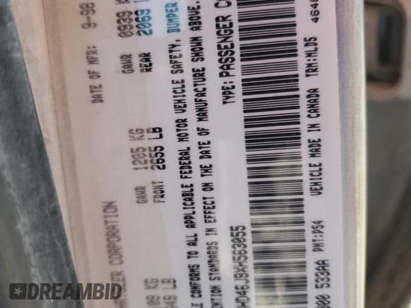 ✅ 1999 Chrysler Concorde • VIN: 2C3HD46J9XH563055 • Lot: 71525245. Wystawiony na Copart z przebiegiem 157 682 mil. Bezpłatny archiwum sprzedaży aukcyjnych z USA i szczegółowy raport historii pojazdu na DreamBid. Zdjęcie 12.