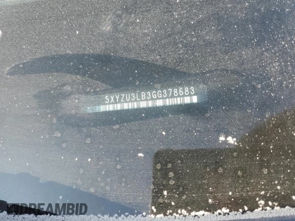 ✅ 2016 Hyundai Santa Fe • VIN: 5XYZU3LB3GG378683 • Лот: 87468455. Опубликован ранее на Copart с пробегом Не указан. Бесплатный доступ к архиву аукционных продаж из США и подробный отчёт об истории автомобиля на DreamBid. Изображение 13.