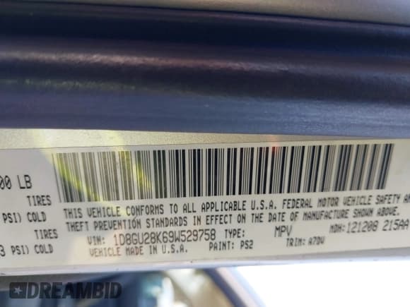 ✅ 2009 Dodge Nitro SE • VIN: 1D8GU28K69W529758 • Lot: 43671686. Wystawiony na IAAI z przebiegiem 179 860 mil. Bezpłatny archiwum sprzedaży aukcyjnych z USA i szczegółowy raport historii pojazdu na DreamBid. Zdjęcie 9.