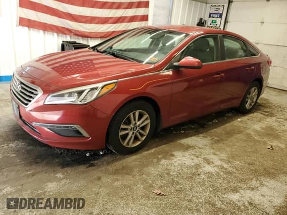 2015 Hyundai Sonata SE z VIN 5NPE24AF1FH222911, wystawiony jako Copart lot #91146455 z przebiegiem 76 460 mil mil oraz Czysty tytuł • Clean title. Historia ofert i sprzedaży dostępna na DreamBid. Obrazek 1.