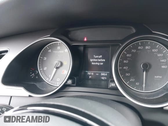 ✅ 2014 Audi S5 Premium Plus • VIN: WAUCGAFR3EA040611 • Lot: 41972954. Listed on IAAI with 79,716 mi. Free auction sales archive from the USA and detailed vehicle history report at DreamBid. Image 7.