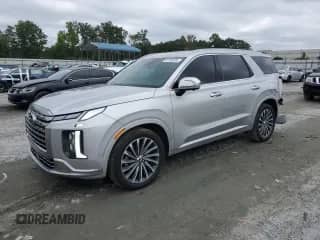 2024 Hyundai Palisade Calligraphy z VIN KM8R74GE0RU690992, wystawiony jako Copart lot #67762635 z przebiegiem 23 355 mil mil oraz Szkoda całkowita • Salvage title. Historia ofert i sprzedaży dostępna na DreamBid. Obrazek 1.