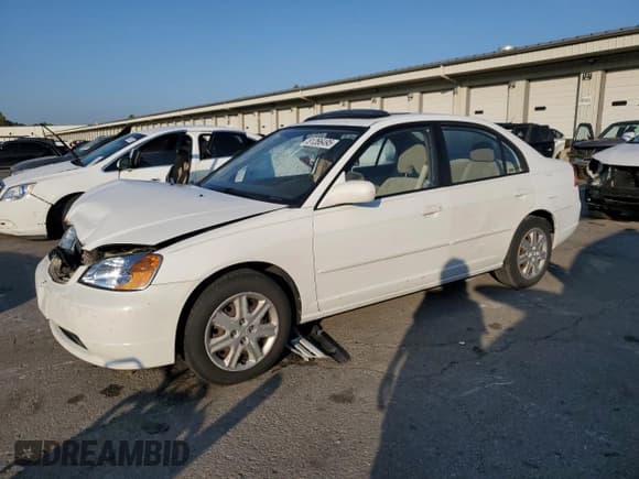✅ 2003 Honda Civic EX • VIN: 2HGES26773H612293 • Lot: 81266495. Listed on Copart with 135,761 mi. Free auction sales archive from the USA and detailed vehicle history report at DreamBid. Image 1.
