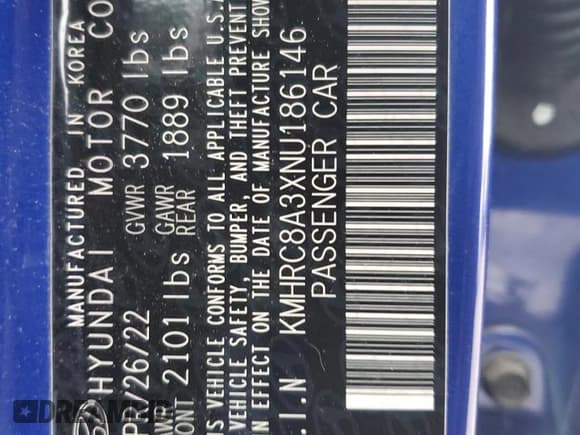 ✅ 2022 Hyundai Venue Limited • VIN: KMHRC8A3XNU186146 • Lot: 87003544. Listed on Copart with 39,317 mi. Free auction sales archive from the USA and detailed vehicle history report at DreamBid. Image 15.