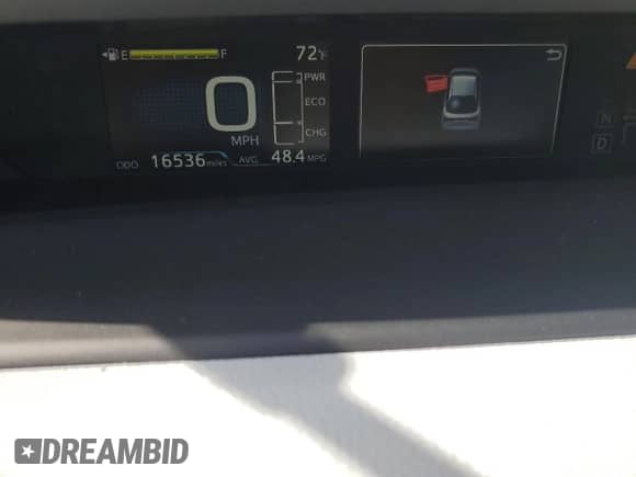 2022 Toyota Prius LE с VIN JTDL9MFU1N3040582, выставлен на аукционе Copart как лот 69283785 с пробегом 16 536 миль миль и Списание • Salvage title. История ставок и продаж доступна на DreamBid. Изображение 9.