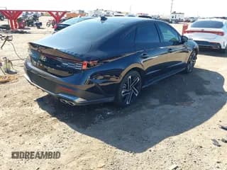 ✅ 2025 Hyundai Sonata N Line • VIN: KMHL54JC7SA496924 • Лот: 43208397. Опубликован ранее на IAAI с пробегом 1 065 миль. Бесплатный доступ к архиву аукционных продаж из США и подробный отчёт об истории автомобиля на DreamBid. Изображение 4.