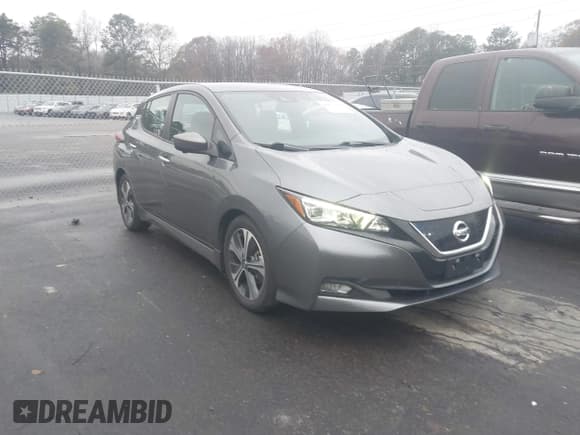 ✅ 2020 Nissan LEAF SV • VIN: 1N4AZ1CP8LC302444 • Лот: 43877929. Опубликован ранее на IAAI с пробегом 52 691 миль. Бесплатный доступ к архиву аукционных продаж из США и подробный отчёт об истории автомобиля на DreamBid. Изображение 1.