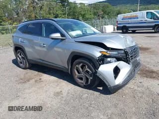 ✅ 2024 Hyundai Tucson Limited • VIN: 5NMJECDE3RH390604 • Лот: 43122766. Опубликован ранее на IAAI с пробегом 16 376 миль. Бесплатный доступ к архиву аукционных продаж из США и подробный отчёт об истории автомобиля на DreamBid. Изображение 1.