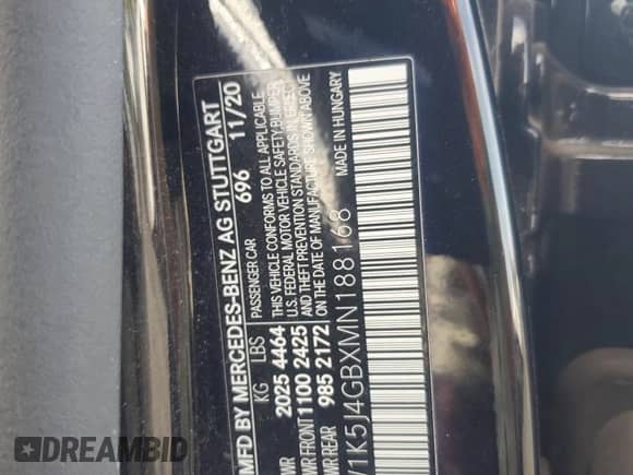 2021 Mercedes-Benz CLA 250 z VIN W1K5J4GBXMN188168, wystawiony jako Copart lot #68512475 z przebiegiem 63 544 mil mil oraz Szkoda całkowita • Salvage title. Historia ofert i sprzedaży dostępna na DreamBid. Obrazek 12.