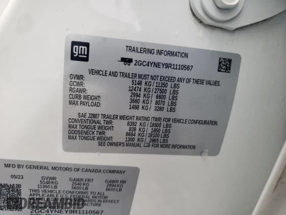 ✅ 2024 Chevrolet Silverado 2500HD LT • VIN: 2GC4YNEY9R1110567 • Лот: 67860185. Опубликован ранее на Copart с пробегом 60 639 миль. Бесплатный доступ к архиву аукционных продаж из США и подробный отчёт об истории автомобиля на DreamBid. Изображение 12.