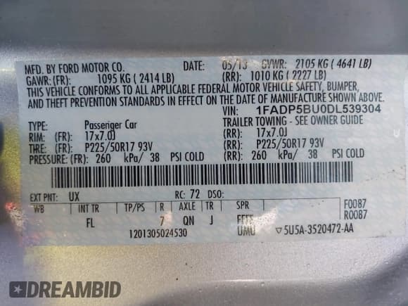 ✅ 2013 Ford C-Max SEL • VIN: 1FADP5BU0DL539304 • Lot: 43910374. Wystawiony na IAAI z przebiegiem 237 096 mil. Bezpłatny archiwum sprzedaży aukcyjnych z USA i szczegółowy raport historii pojazdu na DreamBid. Zdjęcie 9.