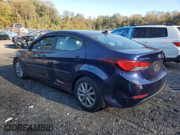 ✅ 2014 Hyundai Elantra SE • VIN: 5NPDH4AE3EH513460 • Lot: 89517145. Listed on Copart with Not provided. Free auction sales archive from the USA and detailed vehicle history report at DreamBid. Image 2.