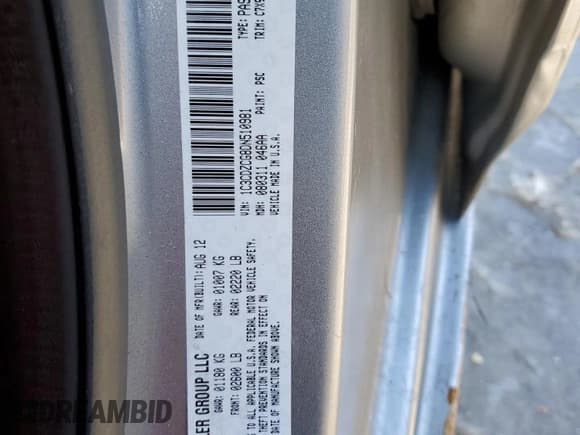 ✅ 2013 Dodge Avenger SXT • VIN: 1C3CDZCG8DN510981 • Lot: 43795845. Wystawiony na Copart z przebiegiem 48 946 mil. Bezpłatny archiwum sprzedaży aukcyjnych z USA i szczegółowy raport historii pojazdu na DreamBid. Zdjęcie 12.