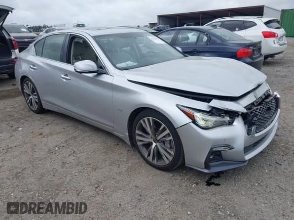 ✅ 2020 Infiniti Q50 Luxe • VIN: JN1EV7AP6LM200022 • Lot: 41943630. Wystawiony na IAAI z przebiegiem 44 819 mil. Bezpłatny archiwum sprzedaży aukcyjnych z USA i szczegółowy raport historii pojazdu na DreamBid. Zdjęcie 1.