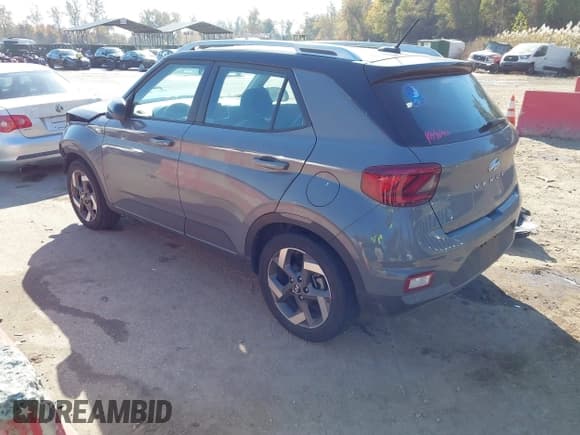 ✅ 2023 Hyundai Venue SEL • VIN: KMHRC8A32PU212998 • Lot: 40728636. Listed on IAAI with 27,844 mi. Free auction sales archive from the USA and detailed vehicle history report at DreamBid. Image 3.