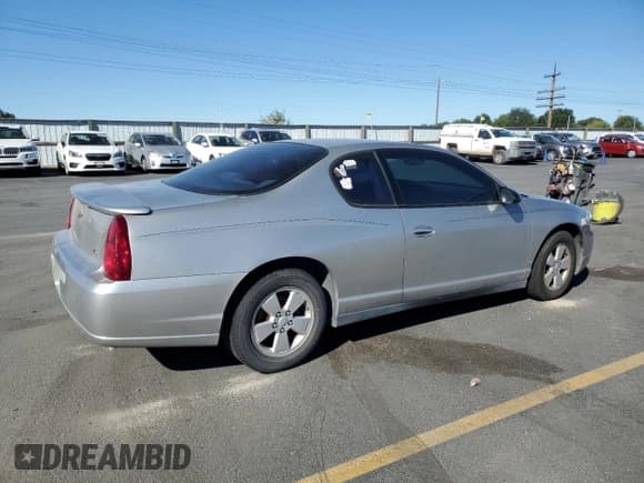 ✅ 2007 Chevrolet Monte Carlo LS • VIN: 2G1WJ15K079262097 • Lot: 68137005. Listed on Copart with 130,426 mi. Free auction sales archive from the USA and detailed vehicle history report at DreamBid. Image 3.