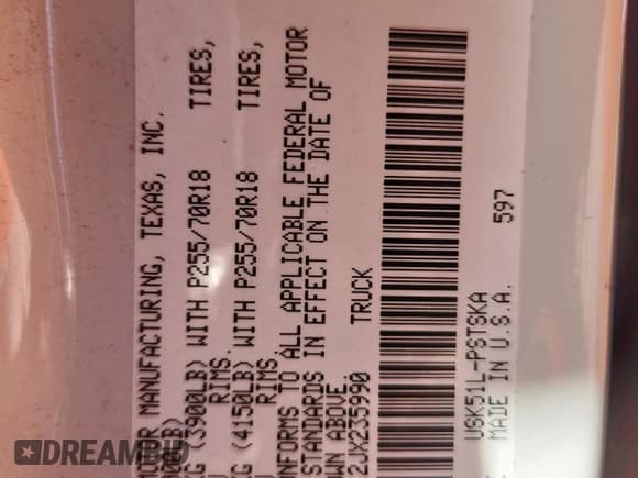 ✅ 2018 Toyota Tundra SR5 • VIN: 5TFEY5F12JX235990 • Лот: 90516355. Опубликован ранее на Copart с пробегом 102 420 миль. Бесплатный доступ к архиву аукционных продаж из США и подробный отчёт об истории автомобиля на DreamBid. Изображение 13.