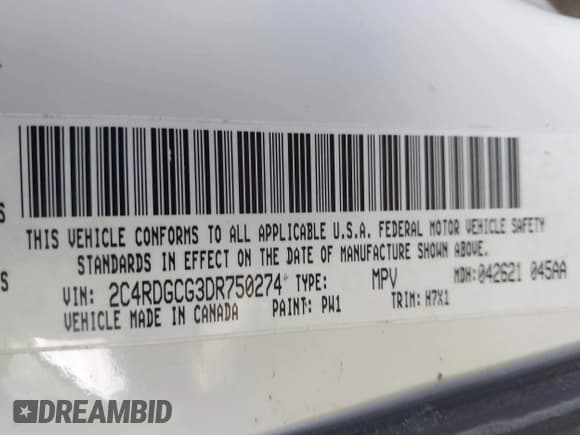 ✅ 2013 Dodge Grand Caravan SXT • VIN: 2C4RDGCG3DR750274 • Lot: 43380107. Wystawiony na IAAI z przebiegiem 243 014 mil. Bezpłatny archiwum sprzedaży aukcyjnych z USA i szczegółowy raport historii pojazdu na DreamBid. Zdjęcie 9.