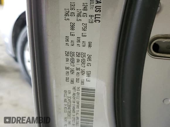 ✅ 2019 Dodge Journey SE • VIN: 3C4PDCBB4KT853011 • Lot: 81365415. Wystawiony na Copart z przebiegiem 88 763 mil. Bezpłatny archiwum sprzedaży aukcyjnych z USA i szczegółowy raport historii pojazdu na DreamBid. Zdjęcie 13.