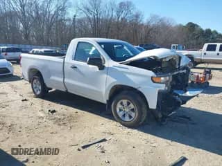 2021 Chevrolet Silverado 1500 Work Truck z VIN 3GCNWAEF0MG384029, wystawiony jako IAAI lot #41351820 z przebiegiem 27 792 mil mil oraz . Historia ofert i sprzedaży dostępna na DreamBid. Obrazek 1.