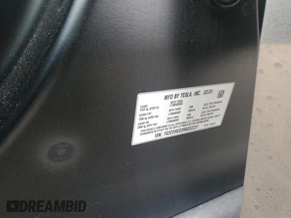 ✅ 2024 Tesla Cybertruck • VIN: 7G2CEHED3RA002231 • Лот: 78957564. Опубликован ранее на Copart с пробегом 4 454 миль. Бесплатный доступ к архиву аукционных продаж из США и подробный отчёт об истории автомобиля на DreamBid. Изображение 12.